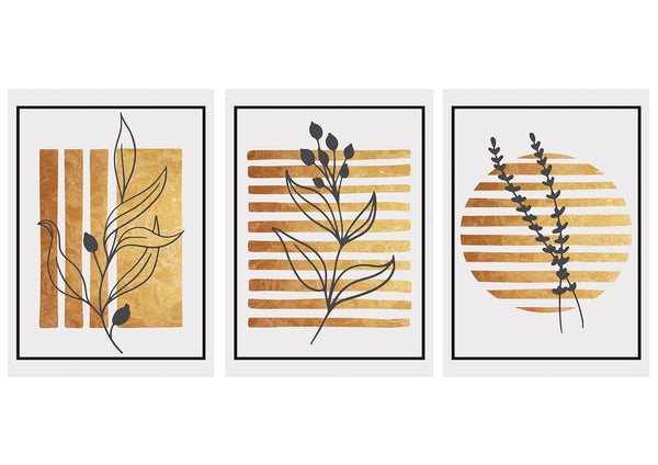 Botanical boho contemporary modern wall art Design décor