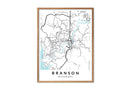 Branson Missouri print poster map wall modern art home design