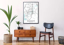 Branson Missouri print poster map wall modern art home design