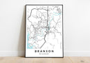Branson Missouri print poster map wall modern art home design