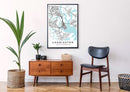 Charleston South Carolina print poster map wall modern art home design