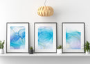 Ink color abstract modern wall art design décor