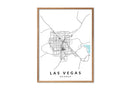 Las Vegas Nevada print poster map wall modern art home design