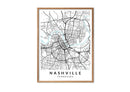 Nashville Tennessee print poster map wall modern art home design